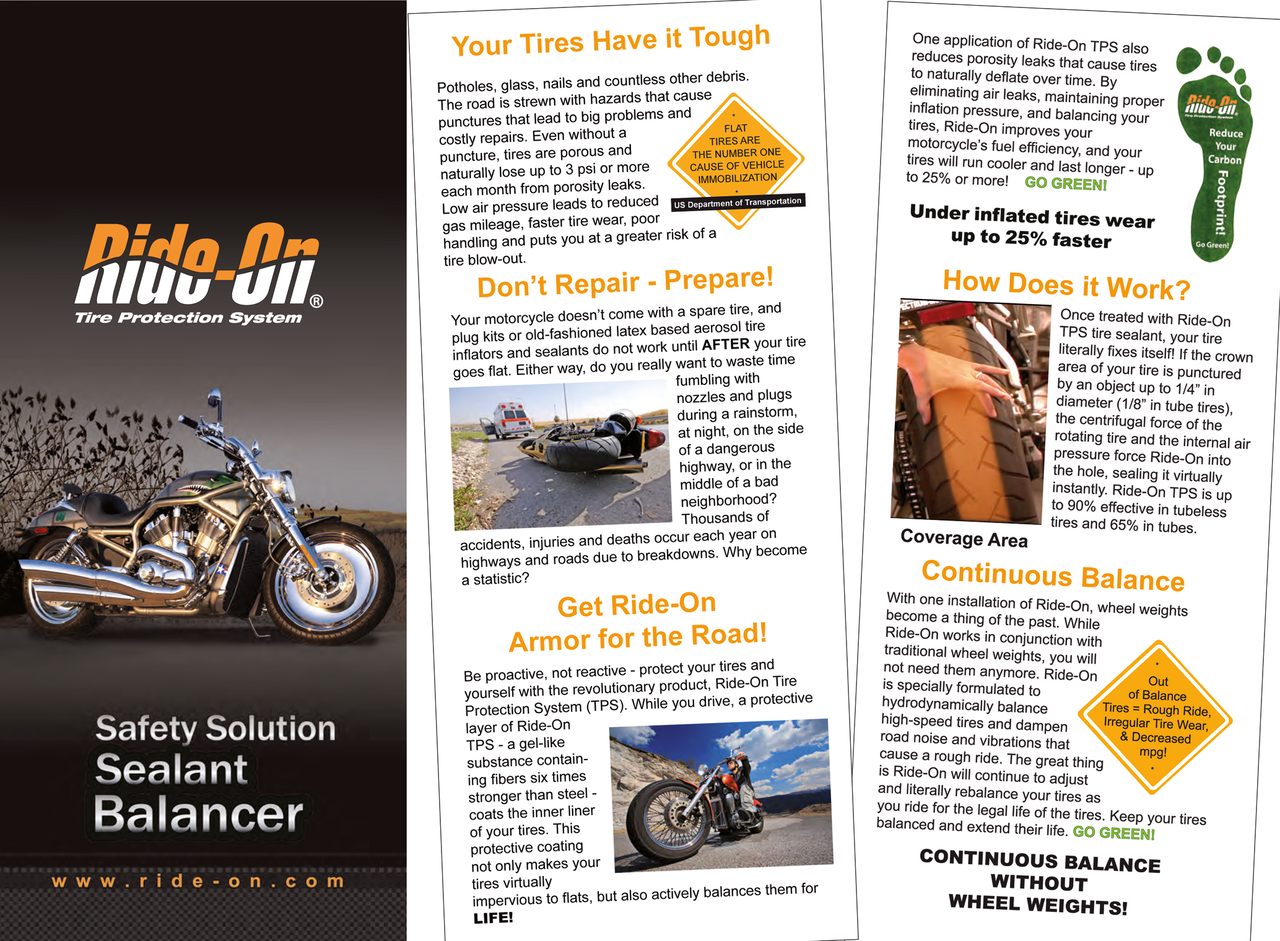 Ride-on Tire protection system 8Oz.bottl