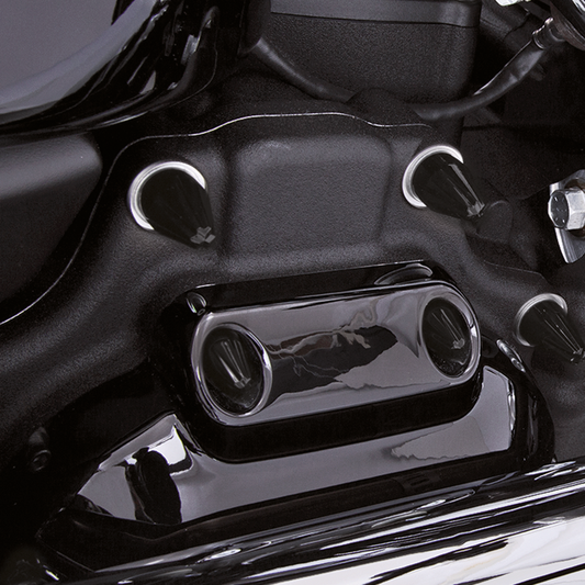 Fluted spike blk chr BOLT CAPS 5/16" 6Pc