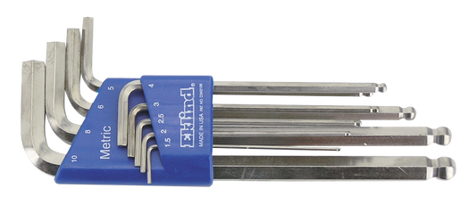 Bright Ball Allen wrenches Metric 9Piece