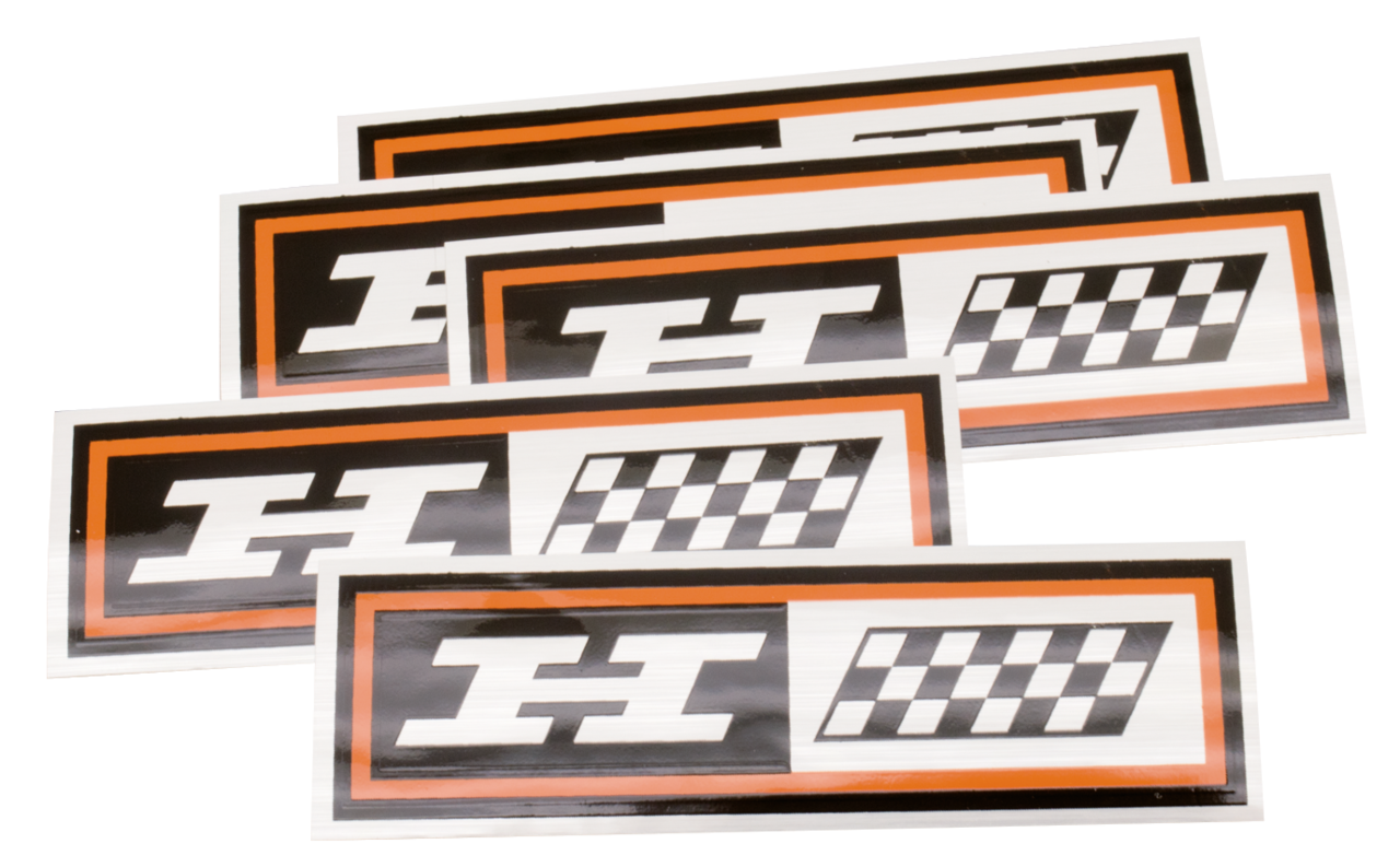 5Pck Oil tank decal FLH style H-long