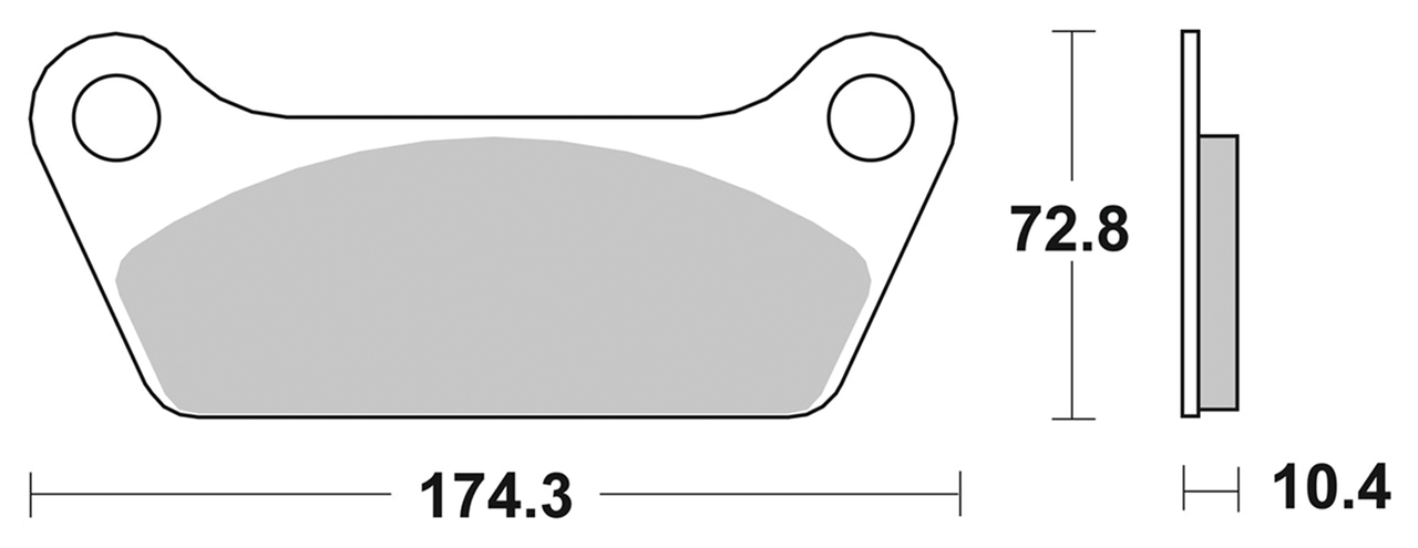 SBS HF Brake Pads FLT80-up rear