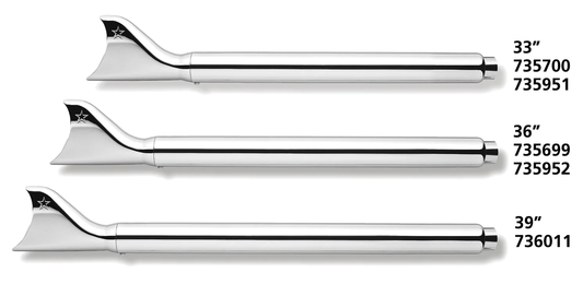 FLH/T95-16 SHARKTAILS 36" PITCH BLACK