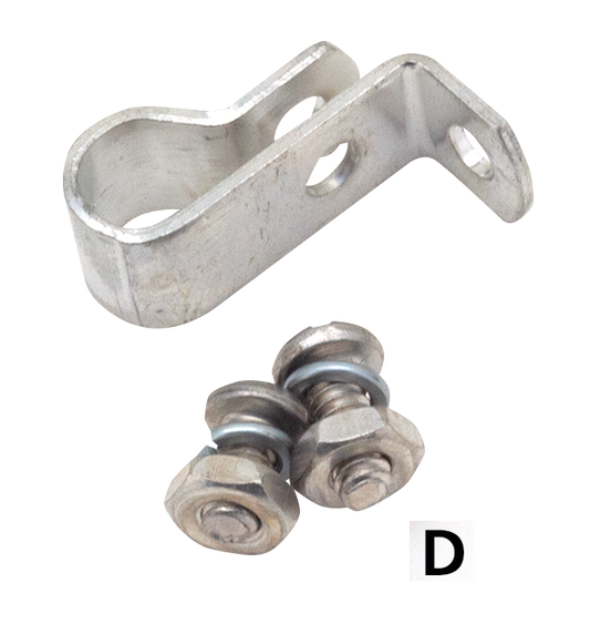 WhPltd Fr Wheel Brake Cable Tube Clamp X