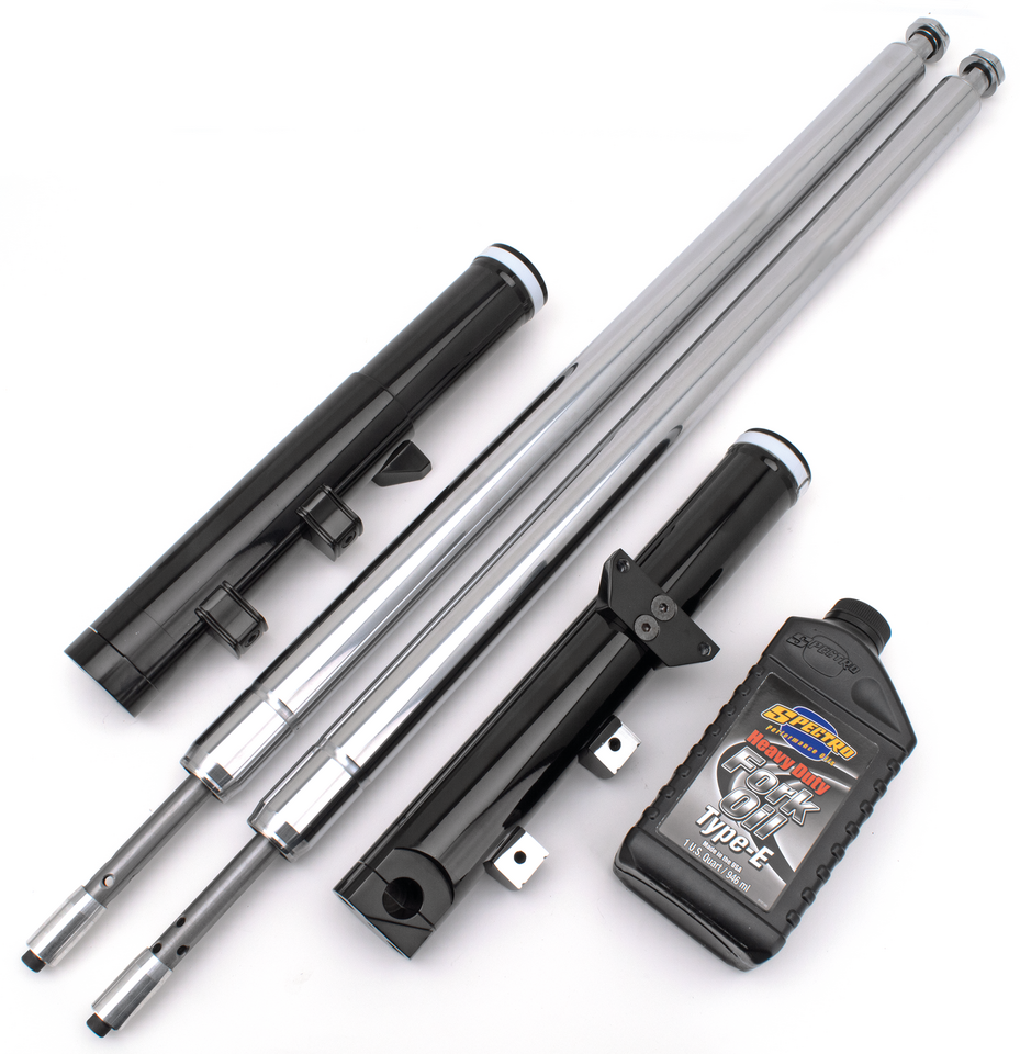 Black Anodized Bubba fork legs 8" o.s.