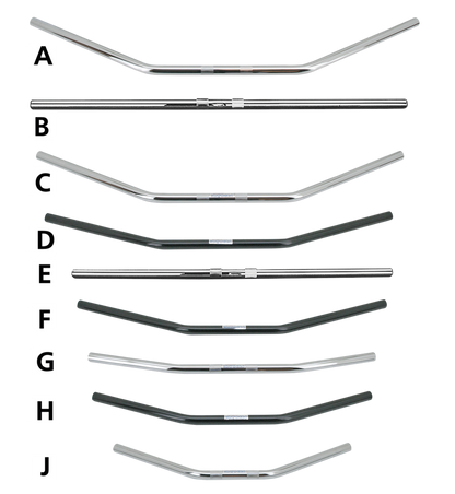 FEHLING DRAG BAR 1" 72cm wide TBW Black