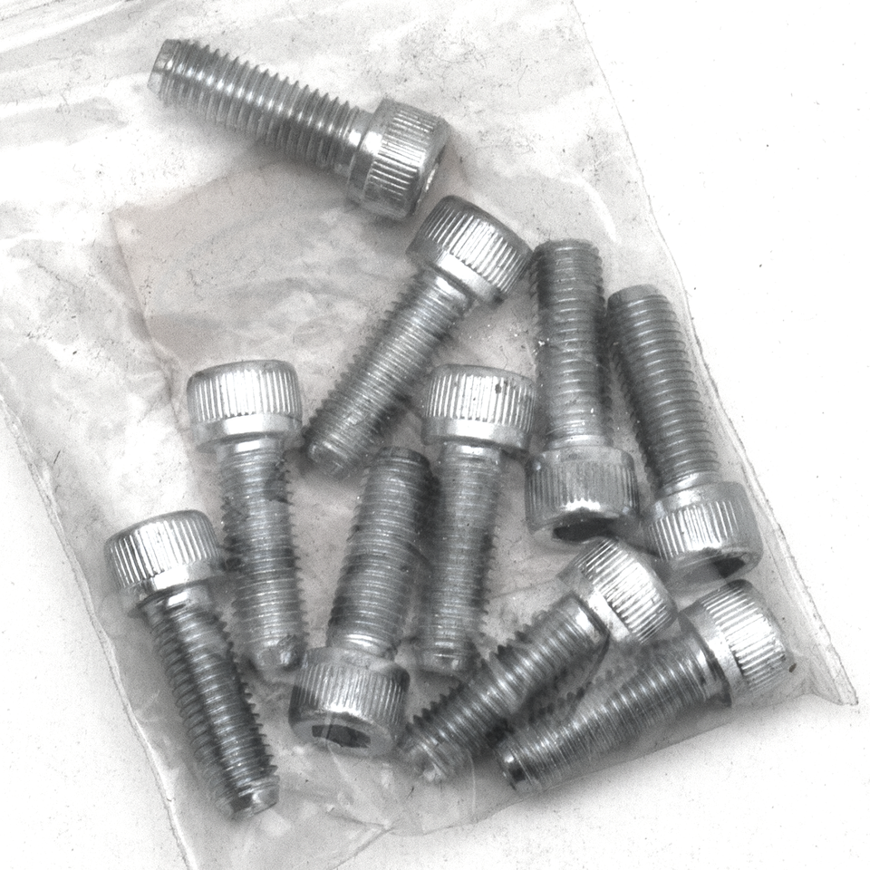 10pck allen bolt 1/4-28x3/4" UNF zinc