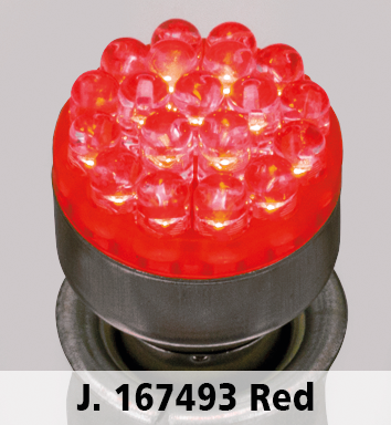 GZP DUAL CLUSTER 19XLED BULB RED BAY15D