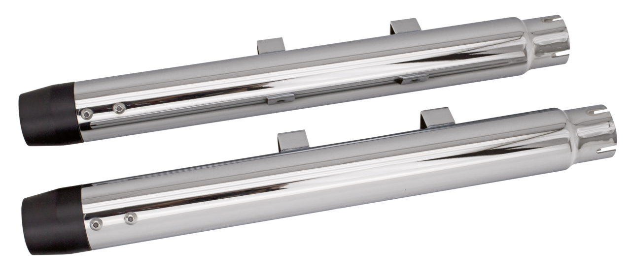 GZP Chr Radium mufflers XL14-UP Blk caps