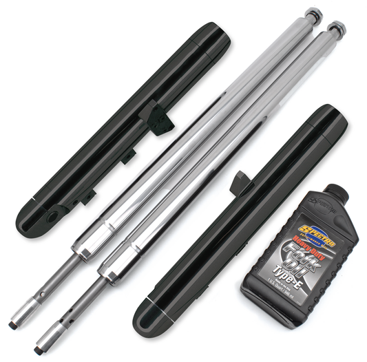 Naked Blk Bubba fork legs 3" over stk FL