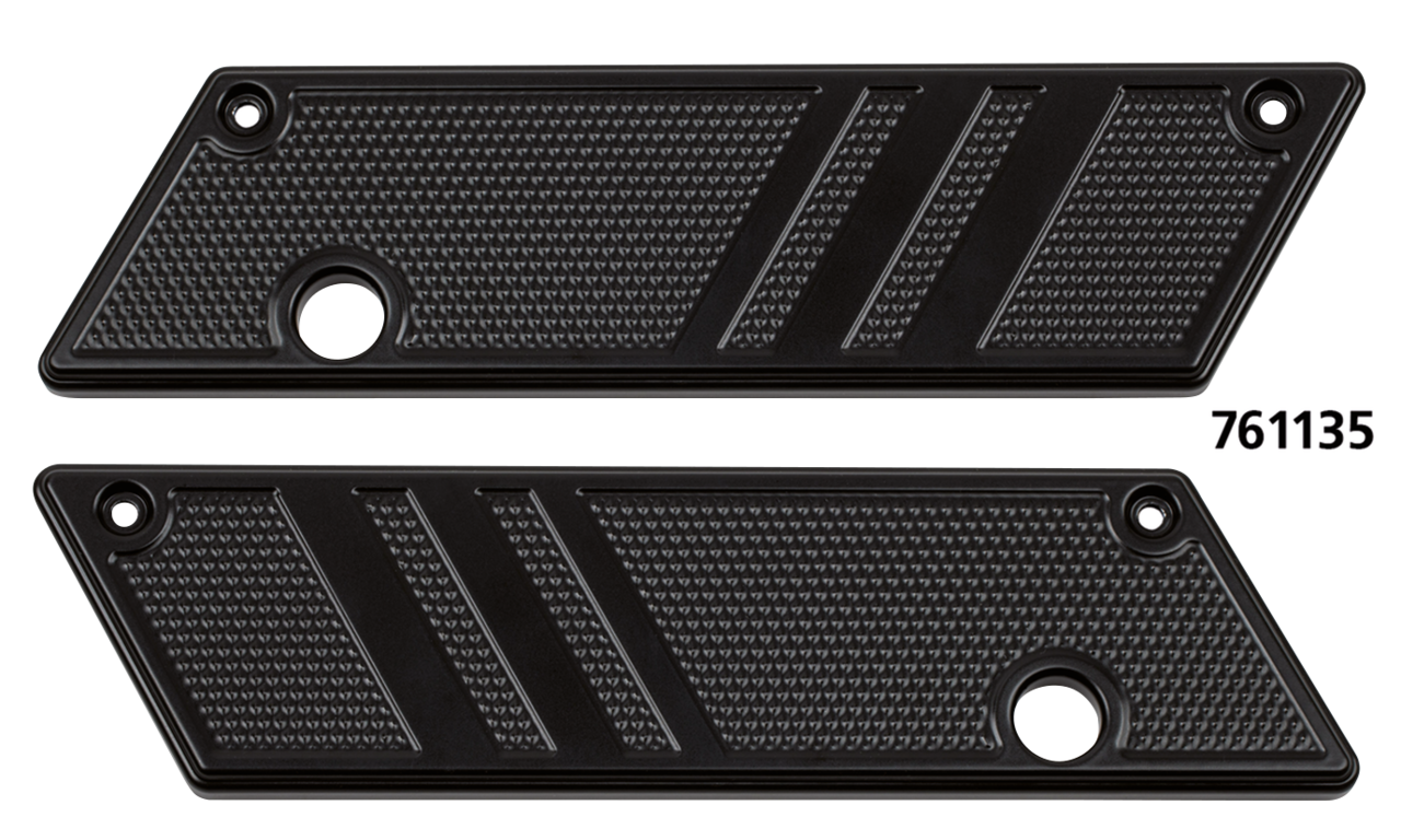 Latch covers black anodised FLH/T93-13