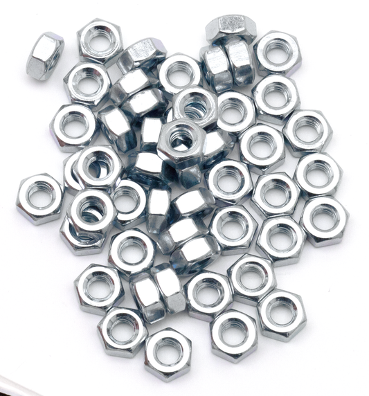 GZP 50pck nut 1/4-20 UNC zinc