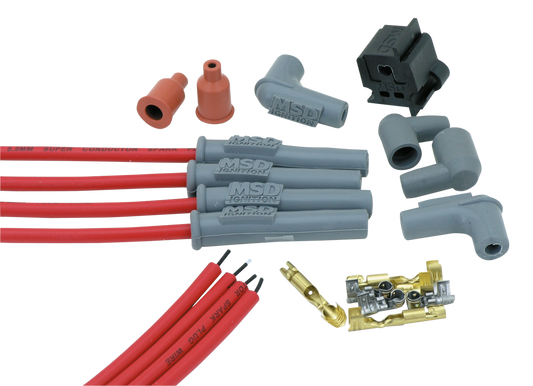 MSD Super Conduct plug wires (nitro) Red