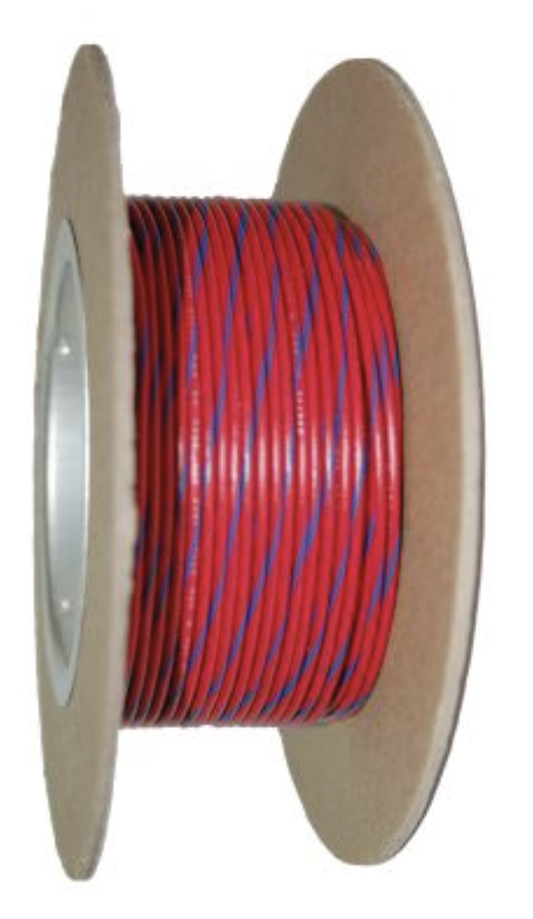 18-Gauge RED/BLUE STRIPE 100' Spool Prim