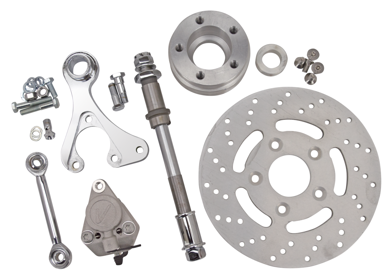 Disc brake kit w/axle f/starhub Whiteplt