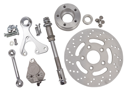 Disc brake kit w/axle f/starhub Whiteplt