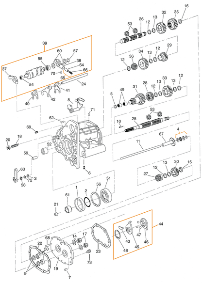 GZP BT94-06 XL95-05 Oil seal main drive