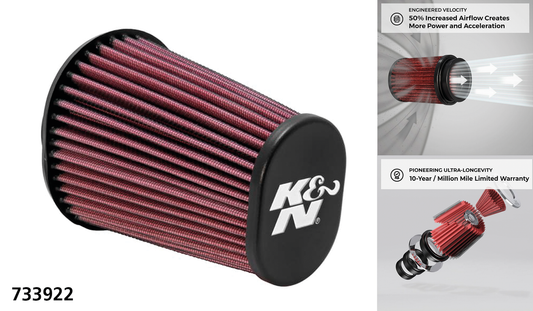 K&N Repl. filter element f/733807