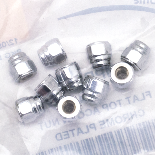 10Pck 10-24 Flat Top Acorn Nut
