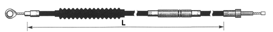 Chromite Clutch cable XL86-up L=50"