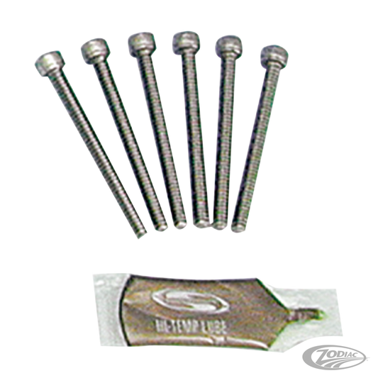 Supertrapp std screws 10-24x2.00" set/6