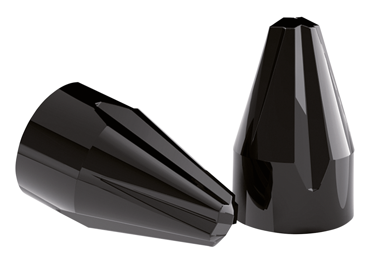 5/16" Fluted Spike Bolt Caps (6PCK)Black