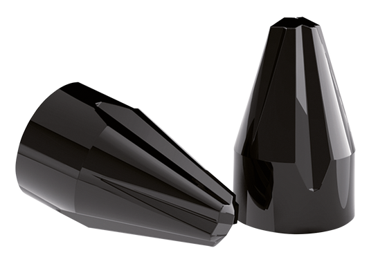 5/16" Fluted Spike Bolt Caps (6PCK)Black