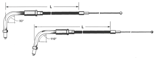 Barnett BCC FLH02 LN=42" 90° throttl