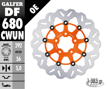 Galfer Wave FR Floating 11.5" Orange