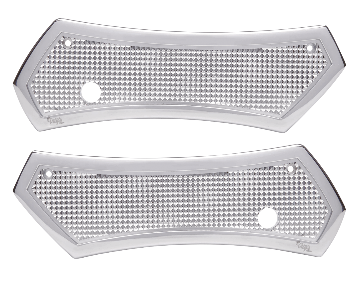 DIAMOND LATCH COVER CHROME 97-13