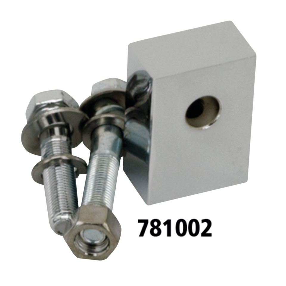 Chrome headlamp mount block FLST97-UP