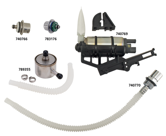 Fuel Filter kit w/clamps, O-ring & Hose