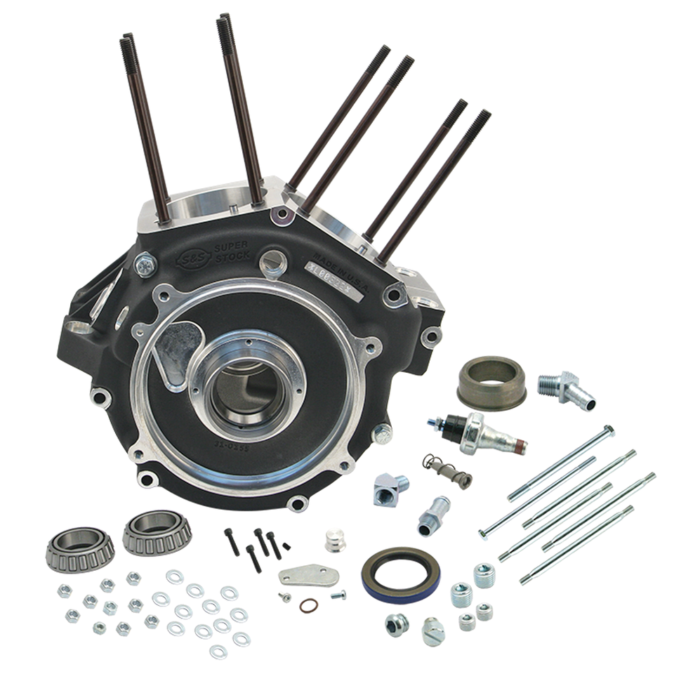 S&S Crankcase assy BT84-91 black