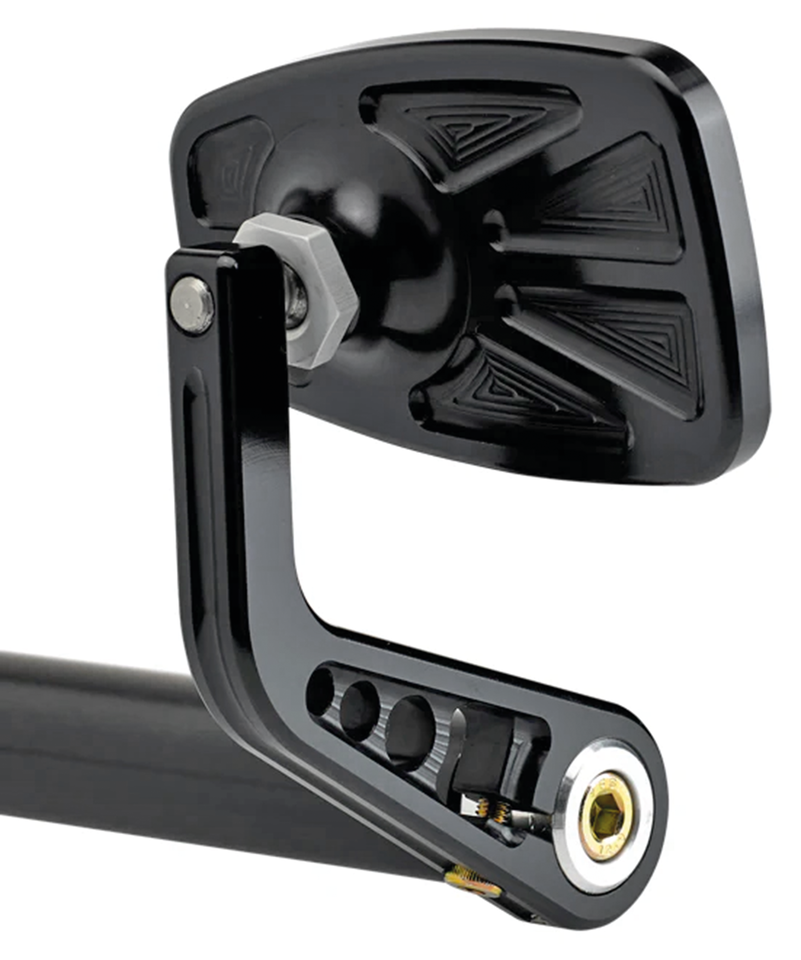 JM Bar-End Mirror Cafe Stem A Black
