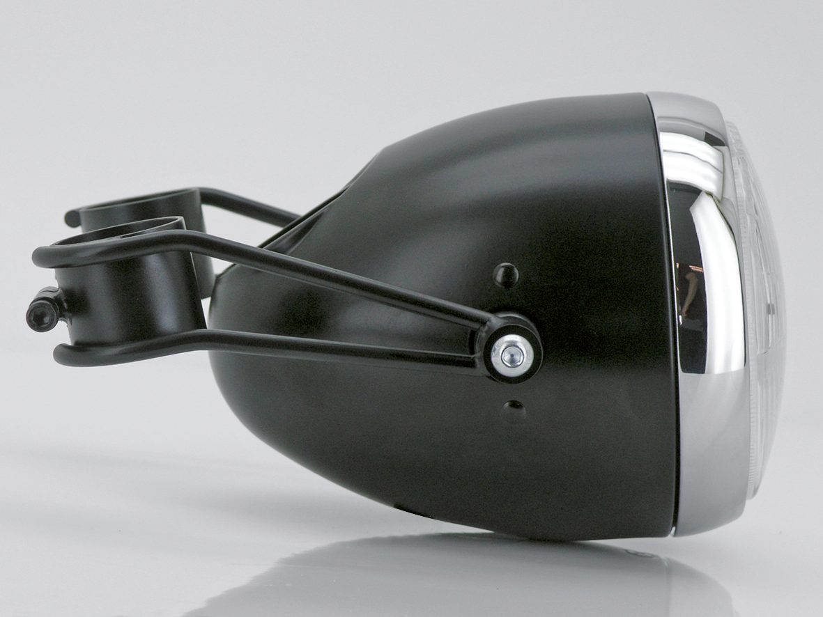 Black Vintage sidemount headlight 5.75"