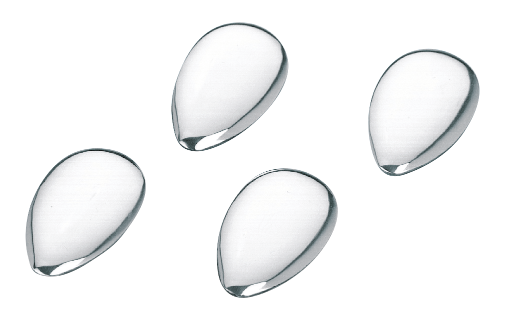 GZP Chrome Teardrop Concho