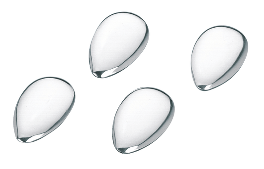 GZP Chrome Teardrop Concho