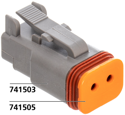 Wedge for 2 pole socket housing