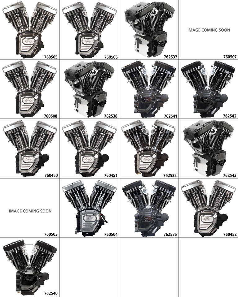 T124A engine, silver, No Induction/Ign