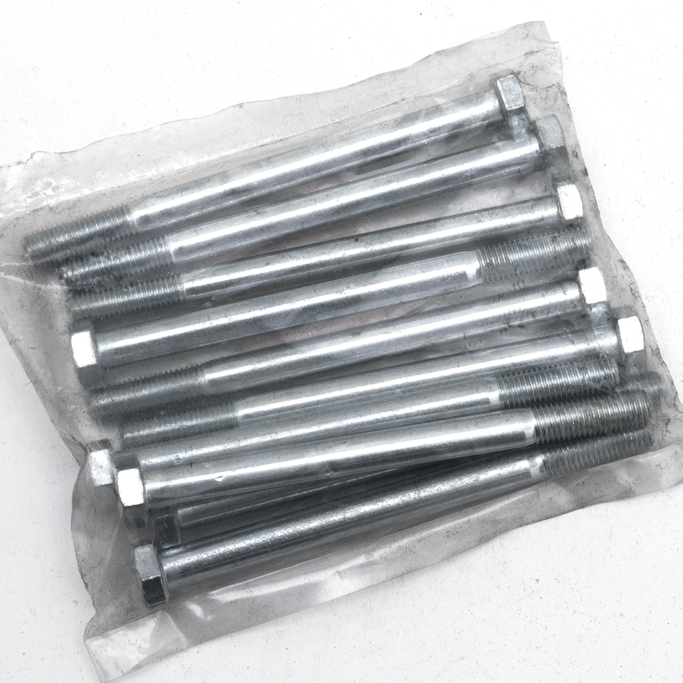 10pck hex bolt 5/16-24x4" UNF zinc