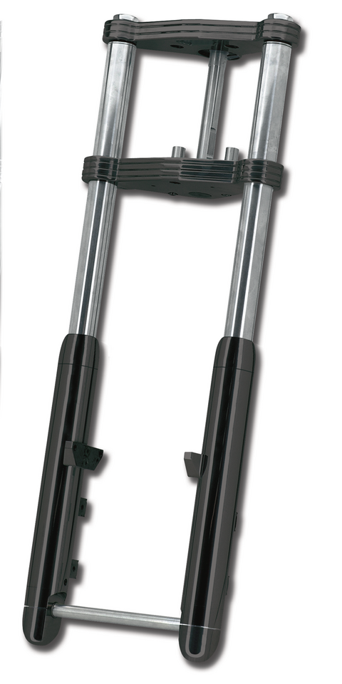 Naked Blk Bubba Front fork 3 degr. +8"FL