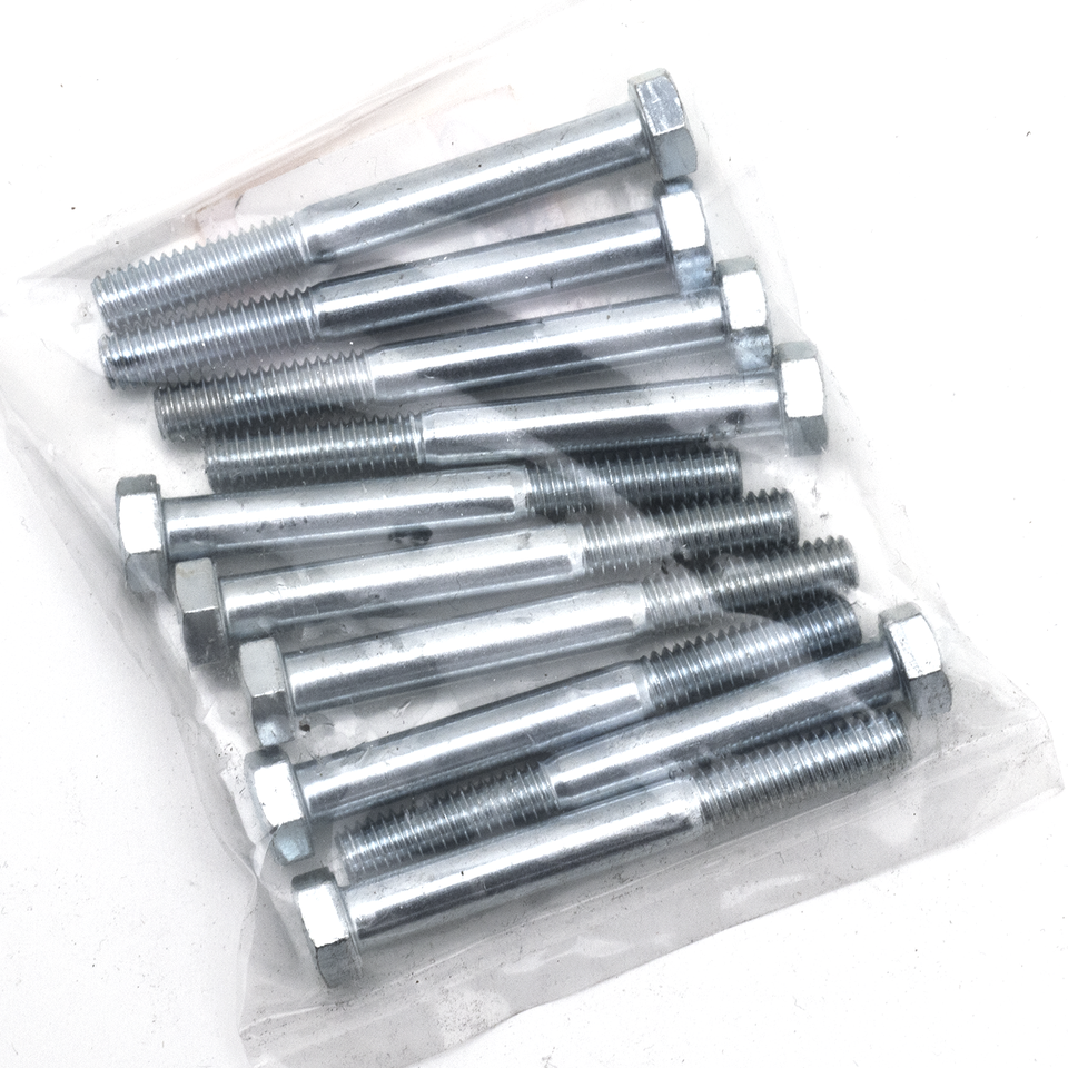 10pck hex bolt 5/16-18x2-3/4" UNC zinc