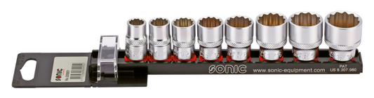 3/8" Socketset inch sizes 8PC on rail