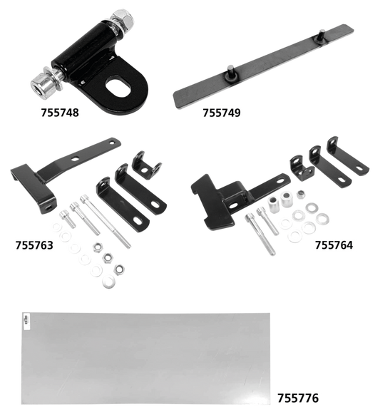 Solo seat bracket rear raw steel