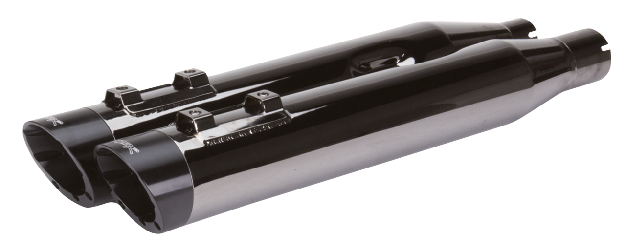2Bros FLH/T17-up S/Os Black Chr slash