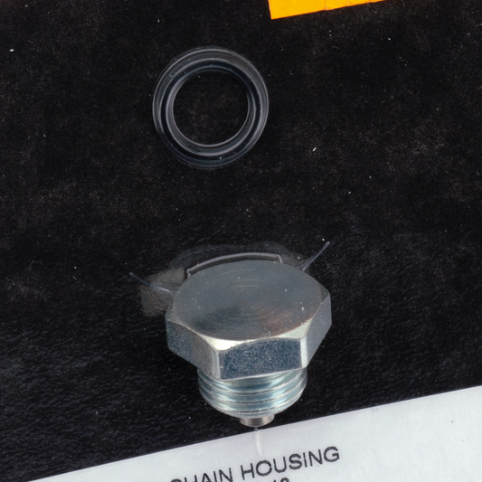 Oversized drain plug 9/16"-18 zinc