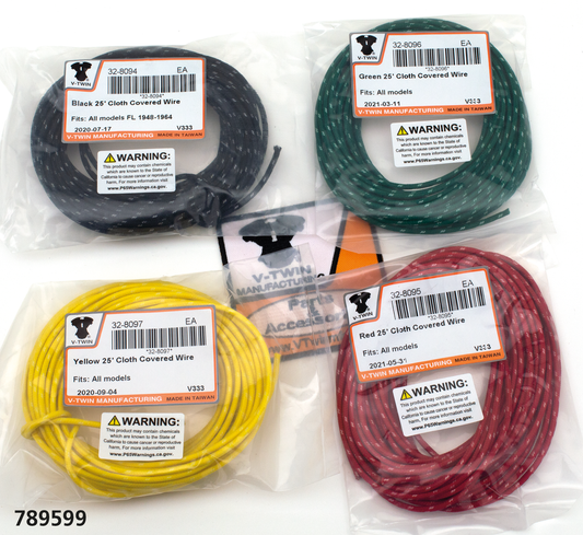 Cloth covered wire kit 4x25ft