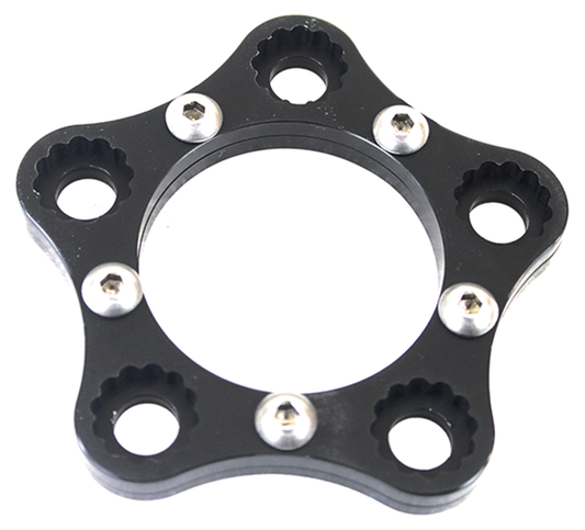 Rear Sprocket 5 Bolt Lock Ring Kit Blk