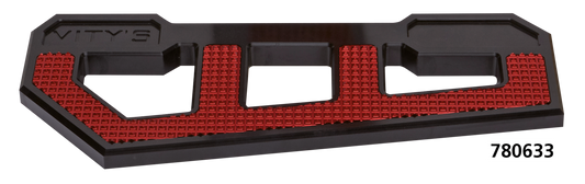 RACING FLOORBOARDS BLACK W/ DIAMOND RED