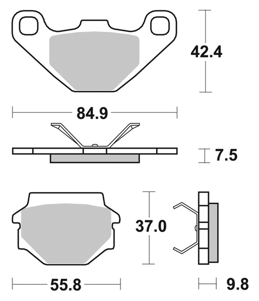 SBS HF Rear brake pads Buell 94-97