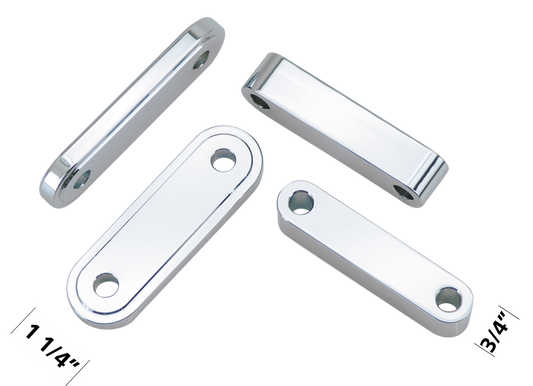 GZP Chrome front fender spacers T=1/4" L